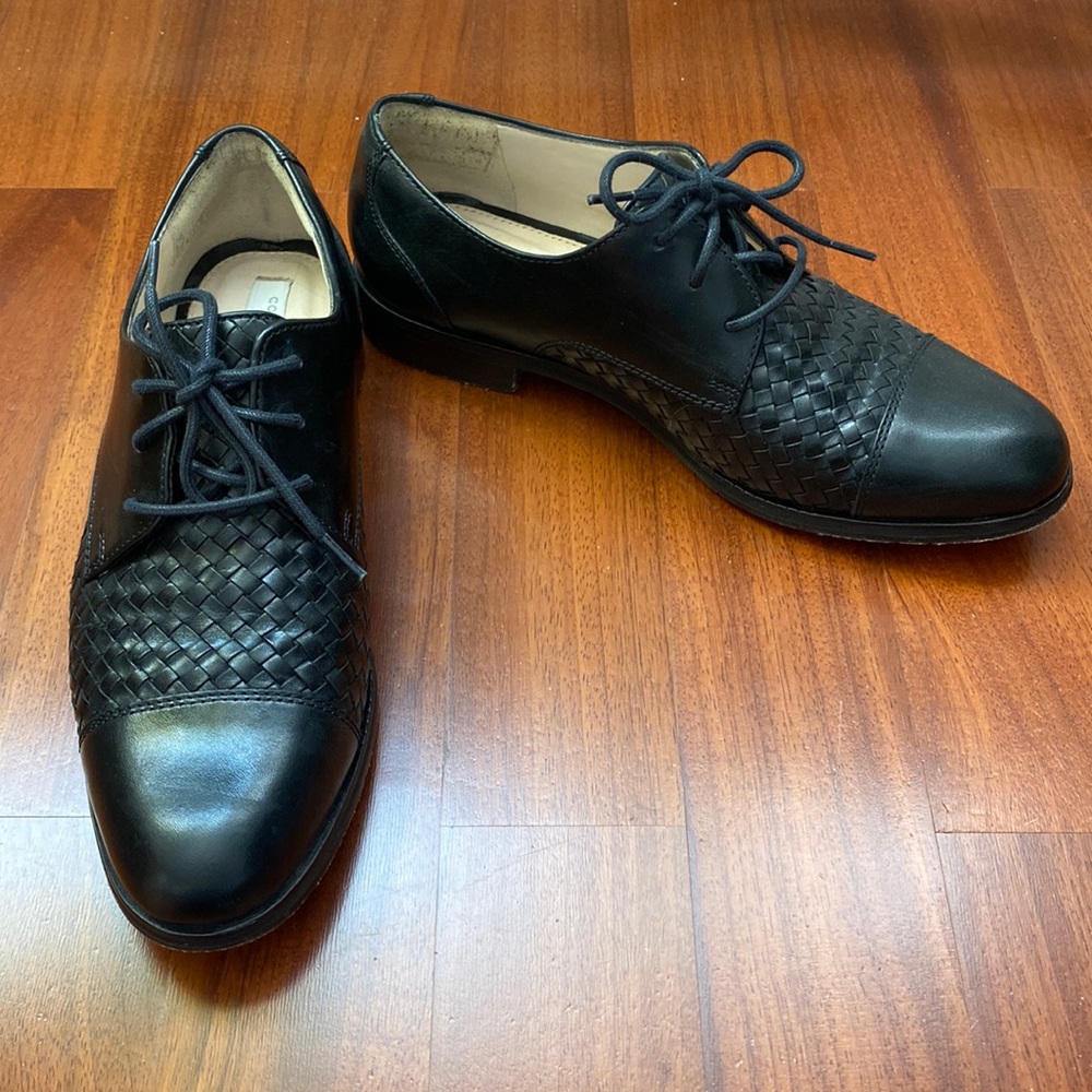 Cole Haan Jagger woven leather oxfords